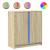 Dulap cu LED, stejar sonoma, 77x34x85 cm, lemn prelucrat GartenMobel Dekor