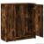 Dulap cu LED, stejar fumuriu, 77x34x85 cm, lemn prelucrat GartenMobel Dekor