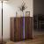 Dulap cu LED, stejar maro, 77x34x85 cm, lemn prelucrat GartenMobel Dekor