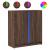 Dulap cu LED, stejar maro, 77x34x85 cm, lemn prelucrat GartenMobel Dekor