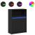Dulap cu LED, negru, 72x34x100 cm, lemn prelucrat GartenMobel Dekor