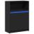 Dulap cu LED, negru, 72x34x100 cm, lemn prelucrat GartenMobel Dekor