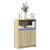 Dulap cu LED, stejar sonoma, 72x34x100 cm, lemn prelucrat GartenMobel Dekor