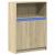 Dulap cu LED, stejar sonoma, 72x34x100 cm, lemn prelucrat GartenMobel Dekor