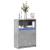 Dulap cu LED, gri beton, 72x34x100 cm, lemn prelucrat GartenMobel Dekor
