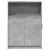 Dulap cu LED, gri beton, 72x34x100 cm, lemn prelucrat GartenMobel Dekor