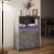 Dulap cu LED, gri beton, 72x34x100 cm, lemn prelucrat GartenMobel Dekor