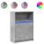 Dulap cu LED, gri beton, 72x34x100 cm, lemn prelucrat GartenMobel Dekor