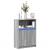 Dulap cu LED, gri sonoma, 72x34x100 cm, lemn prelucrat GartenMobel Dekor