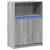 Dulap cu LED, gri sonoma, 72x34x100 cm, lemn prelucrat GartenMobel Dekor