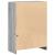 Dulap cu LED, gri sonoma, 72x34x100 cm, lemn prelucrat GartenMobel Dekor