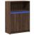 Dulap cu LED, stejar maro, 72x34x100 cm, lemn prelucrat GartenMobel Dekor