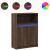 Dulap cu LED, stejar maro, 72x34x100 cm, lemn prelucrat GartenMobel Dekor