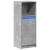 Dulap cu LED, gri beton, 38x34x100 cm, lemn prelucrat GartenMobel Dekor