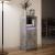 Dulap cu LED, gri beton, 38x34x100 cm, lemn prelucrat GartenMobel Dekor