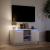 Dulap TV cu LED, alb, 100x34x50 cm, lemn prelucrat GartenMobel Dekor
