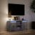Dulap TV cu LED, gri beton, 100x34x50 cm, lemn prelucrat GartenMobel Dekor