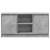 Dulap TV cu LED, gri beton, 100x34x50 cm, lemn prelucrat GartenMobel Dekor