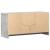 Dulap TV cu LED, gri beton, 100x34x50 cm, lemn prelucrat GartenMobel Dekor