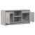 Dulap TV cu LED, gri beton, 100x34x50 cm, lemn prelucrat GartenMobel Dekor