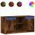 Dulap TV cu LED, stejar fumuriu, 100x34x50 cm, lemn prelucrat GartenMobel Dekor