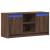 Dulap TV cu LED, stejar maro, 100x34x50 cm, lemn prelucrat GartenMobel Dekor
