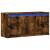 Dulap TV cu LED, stejar fumuriu, 100x34x50 cm, lemn prelucrat GartenMobel Dekor