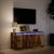 Dulap TV cu LED, stejar fumuriu, 100x34x50 cm, lemn prelucrat GartenMobel Dekor