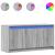 Dulap TV cu LED, gri sonoma, 100x34x50 cm, lemn prelucrat GartenMobel Dekor