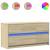 Dulap TV cu LED, stejar sonoma, 100x34x50 cm, lemn prelucrat GartenMobel Dekor