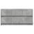 Dulap TV cu LED, gri beton, 100x34x50 cm, lemn prelucrat GartenMobel Dekor
