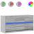 Dulap TV cu LED, gri sonoma, 100x34x50 cm, lemn prelucrat GartenMobel Dekor