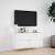 Comodă TV de perete cu lumini LED, alb, 100x31x45 cm GartenMobel Dekor