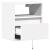 Comode TV de perete cu lumini LED, 2 buc., alb, 41x31x45 cm GartenMobel Dekor