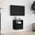 Dulap TV de perete cu lumini LED negru 41x31x45 cm GartenMobel Dekor