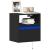 Dulap TV de perete cu lumini LED negru 41x31x45 cm GartenMobel Dekor