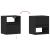 Comode TV de perete cu lumini LED, 2 buc., negru, 41x31x45 cm GartenMobel Dekor