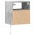 Comode TV de perete cu lumini LED 2 buc. gri beton 41x31x45 cm GartenMobel Dekor