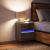 Comodă TV de perete cu lumini LED, stejar maro, 41x31x45 cm GartenMobel Dekor