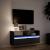Dulap TV de perete cu lumini LED negru 100x31x45 cm GartenMobel Dekor