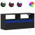 Dulap TV de perete cu lumini LED negru 100x31x45 cm GartenMobel Dekor