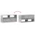 Comodă TV de perete cu lumini LED, gri beton, 100x31x45 cm GartenMobel Dekor