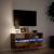 Comodă TV de perete cu lumini LED, stejar fumuriu, 100x31x45 cm GartenMobel Dekor