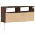 Comodă TV de perete cu lumini LED, stejar maro, 100x31x45 cm GartenMobel Dekor
