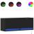 Comodă TV de perete cu lumini LED, negru, 100x31x38 cm GartenMobel Dekor