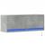Comodă TV de perete cu lumini LED, gri beton, 100x31x38 cm GartenMobel Dekor