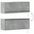Comodă TV de perete cu lumini LED, gri beton, 100x31x38 cm GartenMobel Dekor