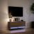 Comodă TV de perete cu lumini LED, stejar maro, 100x31x38 cm GartenMobel Dekor