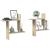 Rafturi perete 2 buc. stejar sonoma 50x12x50 cm lemn prelucrat GartenMobel Dekor