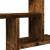 Rafturi perete 2 buc. stejar fumuriu 50x12x50 cm lemn prelucrat GartenMobel Dekor
